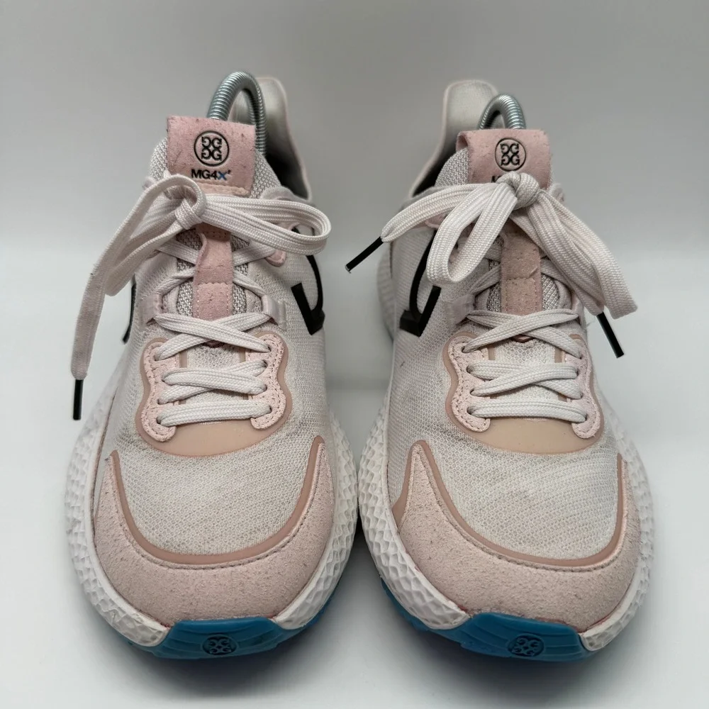 G/FORE MG4X2 Golf Cross Trainer SNO White Pink G4MF21EF40 Spikeless Mens 9.5